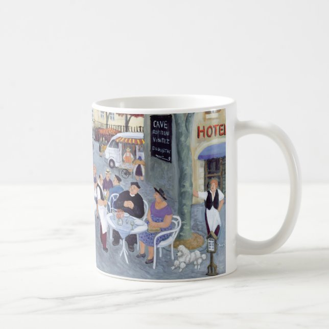 Rathausplatz in Burgunder Kaffeetasse (Rechts)
