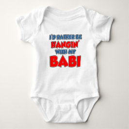 Rather Be Hangin Babi Baby Strampler
