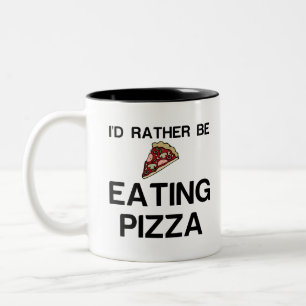 RATHER ESSEN PIZZA ZWEIFARBIGE TASSE