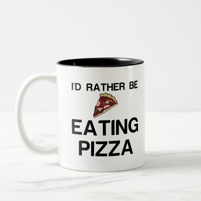 RATHER ESSEN PIZZA ZWEIFARBIGE TASSE (Links)