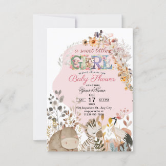Ratinbow Baby Dusche Einladung für Baby