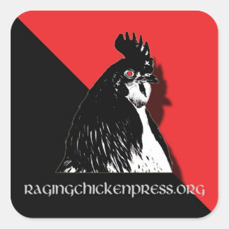 Rating Chicken Press Red and Black Sticker