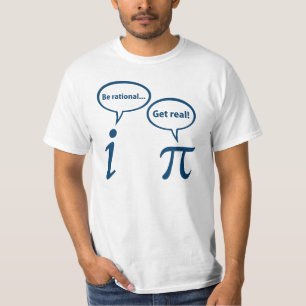 Rational sein erhalten Sie echte imaginäre Mathema T-Shirt