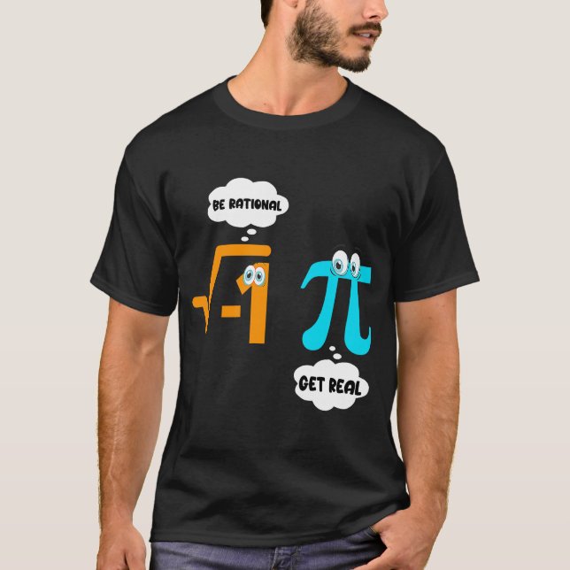 Rational werden echte Mathematiklehrer pi Day T-Shirt (Vorderseite)