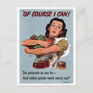 Rationspunkte Vintage Poster Postkarte
