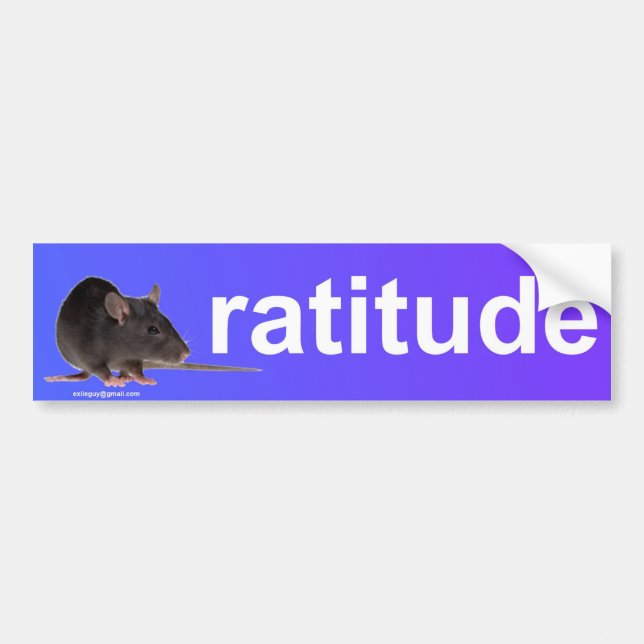 ratitude autoaufkleber (Vorne)