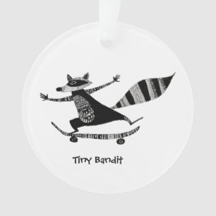Raton laveur en skateboard – Animal fantaisiste Ra