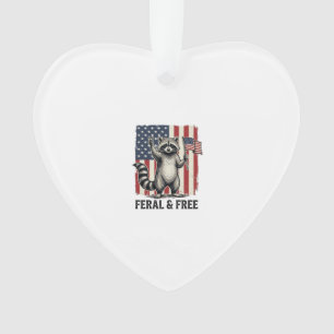 Raton laveur patriotique sauvage et libre Chemise 