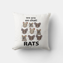 Rats Animal, das wir auf Chat sind Funny Rats Kissen