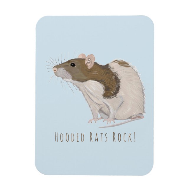 Rats Rock Agouti Magnet (Vertikal)