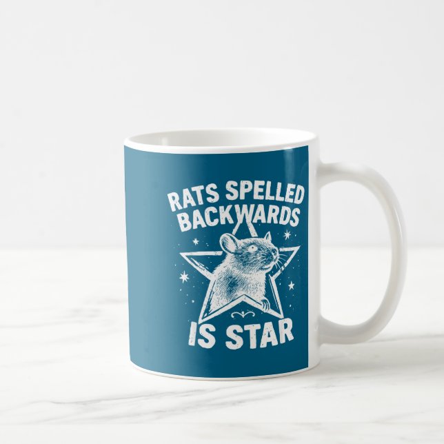 Rats Spelled Backwards Is Star  Kaffeetasse (Rechts)