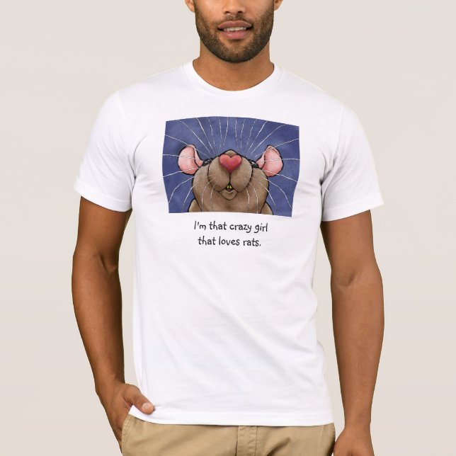 Rats = T-shirt de rat d'amour (Devant)