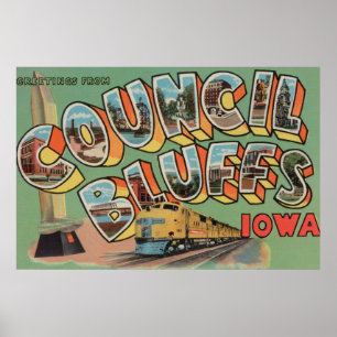 Rats-Täuschungen, Iowa - große Buchstabe-Szenen Poster