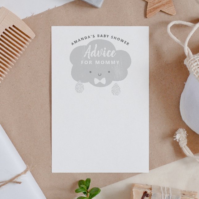 Ratschlag für Mama zu sein. Babyduschwünsche für J Begleitkarte (Von Creator hochgeladen)