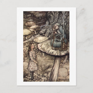 Ratschläge aus einer Raupe Postkarte