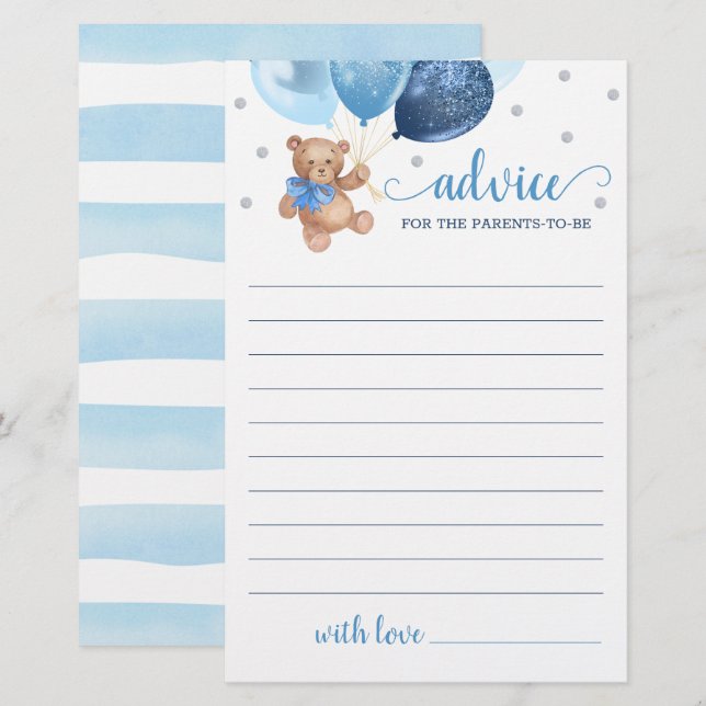 Ratschläge für den Duschteddybär der Eltern (Vorne/Hinten)