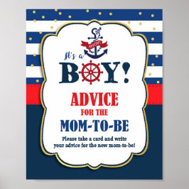 Ratschläge für die Mama, Babydusche zu machen Poster