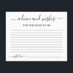 Ratschläge für die Mama, die Karte sein soll<br><div class="desc">Ratschläge für die Mama als minimalistische Karte</div>