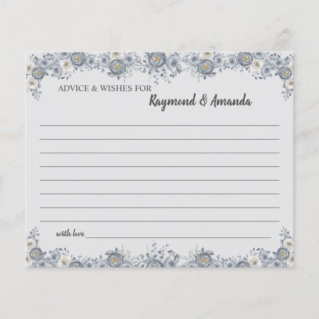 Ratschläge und Wünsche für eine Brautparty-Karte Flyer (Vorne)