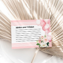 Ratschläge und Wünsche Kinderduschkarte Rosa