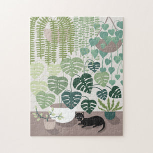 Rätsel der grünen Pflanze, der Monstera und der