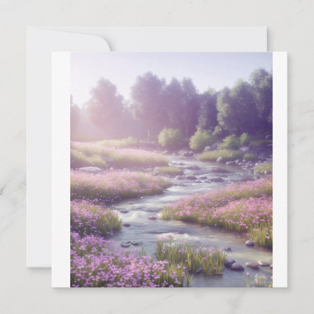 Rätsel der Naturlandschaft Dankeskarte (Vorderseite)