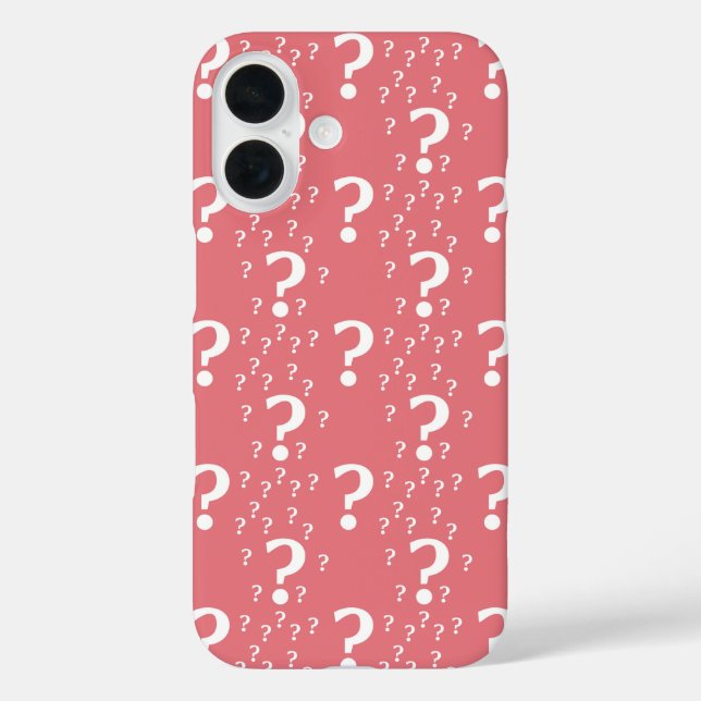 Rätsel-Fragezeichen iPhone 16 Hülle (Rückseite)