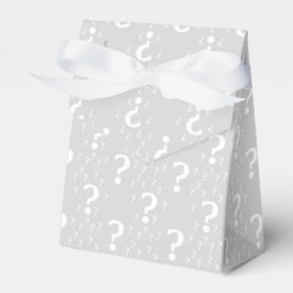 Rätsel-Fragezeichen Rätsel hellgrau Geschenkschachtel