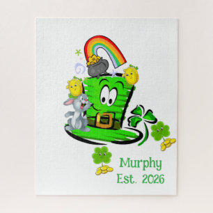 Rätsel Frohen St. Patrick's Day Hase