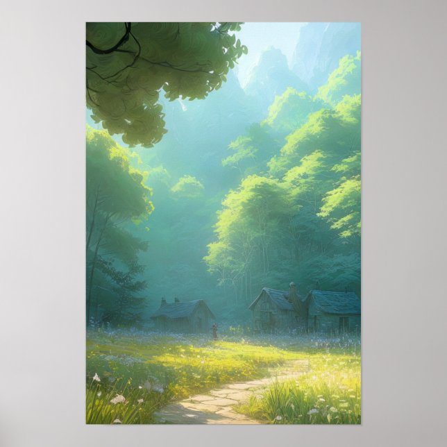 Rätsel im Wald Poster (Vorne)