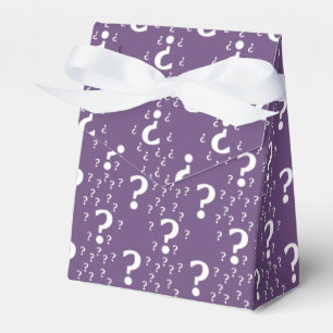 Rätsel lila geschenkschachtel