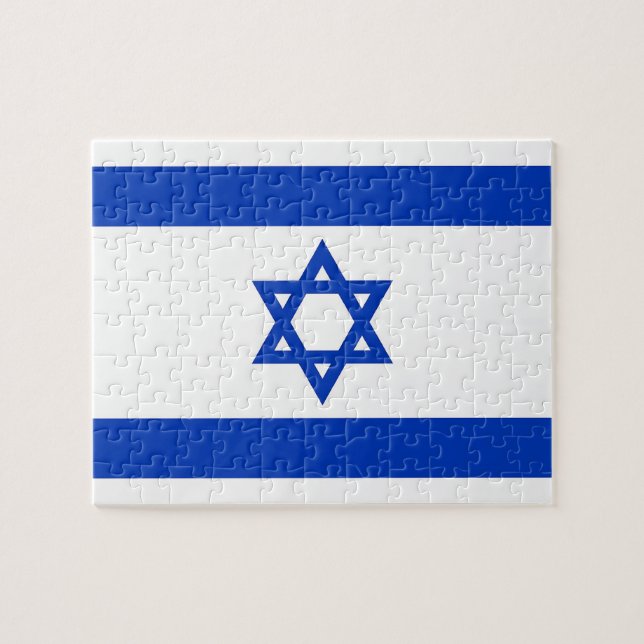 Rätsel mit der Flagge Israels (Horizontal)