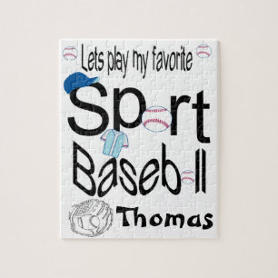 Rätsel Spielen wir unseren Lieblingssport-Baseball