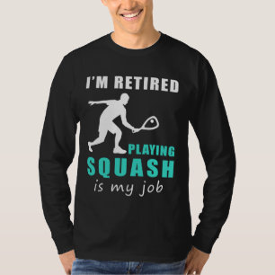 "Rätsel Squash Pro: Rasches Ruhestand mit einem Sm T-Shirt