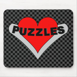 Rätsel über dem Herzen Mousepad