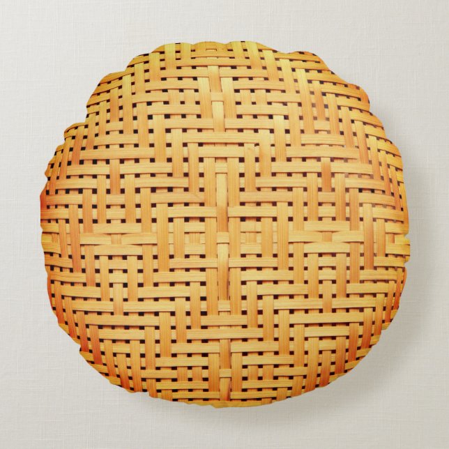 Rattan-Kissen Rundes Kissen (Vorderseite)