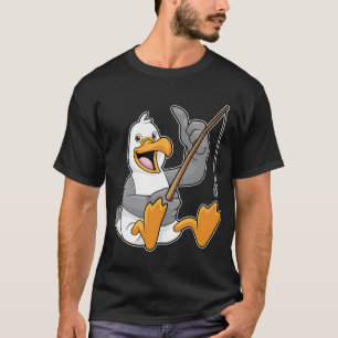 Ratte beim Angeln mit Angelrute T-Shirt