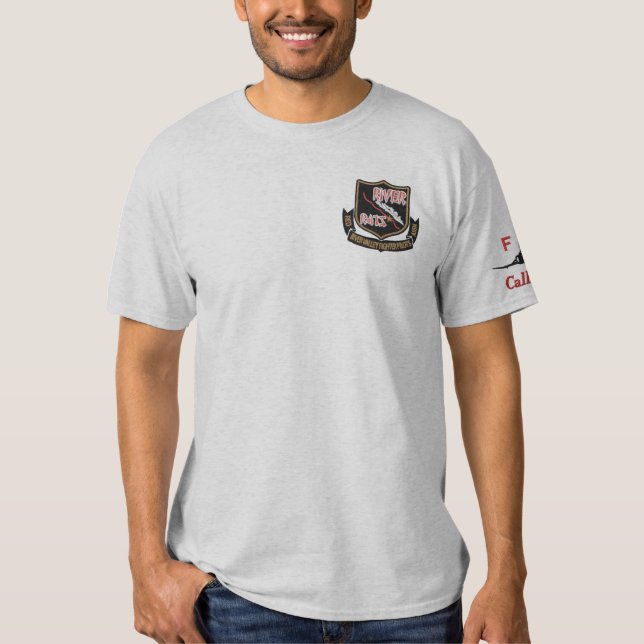 RATTE F-4 T-Shirt mit dem Rufzeichen gestickt (Vorderseite)