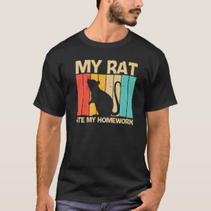 Ratte für Kinder Jungen Maus Haustier Nagetier Rat T-Shirt