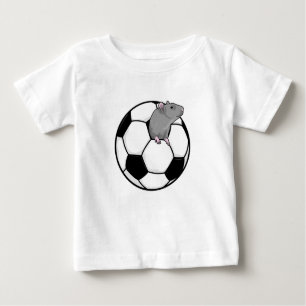 Ratte mit Fußball Baby T-shirt