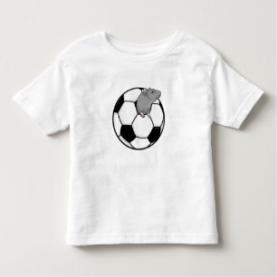 Ratte mit Fußball Kleinkind T-shirt