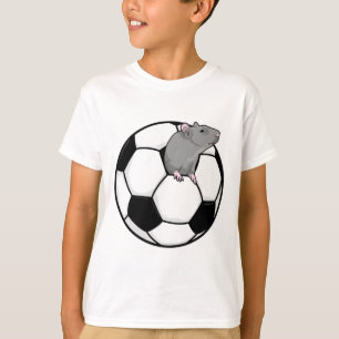 Ratte mit Fußball T-Shirt