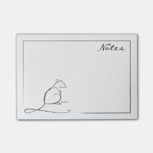 Ratte Posten-esanmerkungen Post-it Klebezettel