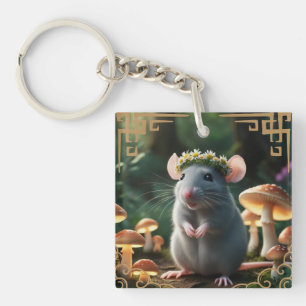 Ratte Sternzeichen Schlüsselanhänger