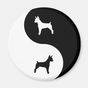 Ratte Terrier Yin Yang Magnet