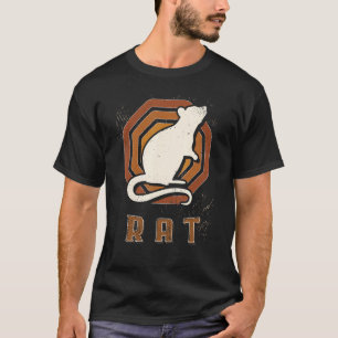 Ratte Vintage Retro Klassische Tierliebe T-Shirt