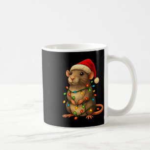 Ratte Weihnachten Pyjama Lustig Xmas Lichter Tiere Kaffeetasse