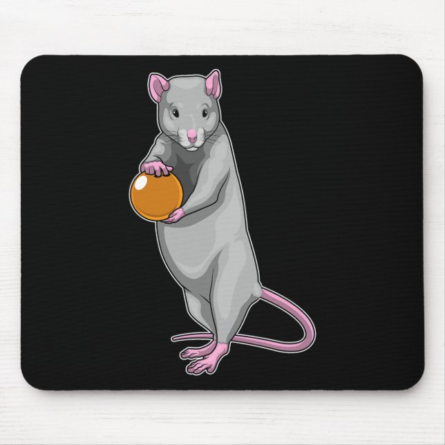 Ratten Bowling Bowlingkugel Sport  Mousepad (Vorne)