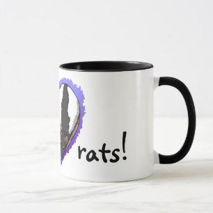 Ratten der Liebe I! Tasse: Mit Kapuze Ratten Tasse