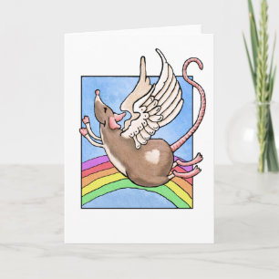 Ratten-Engels-Gruß-Karte Karte